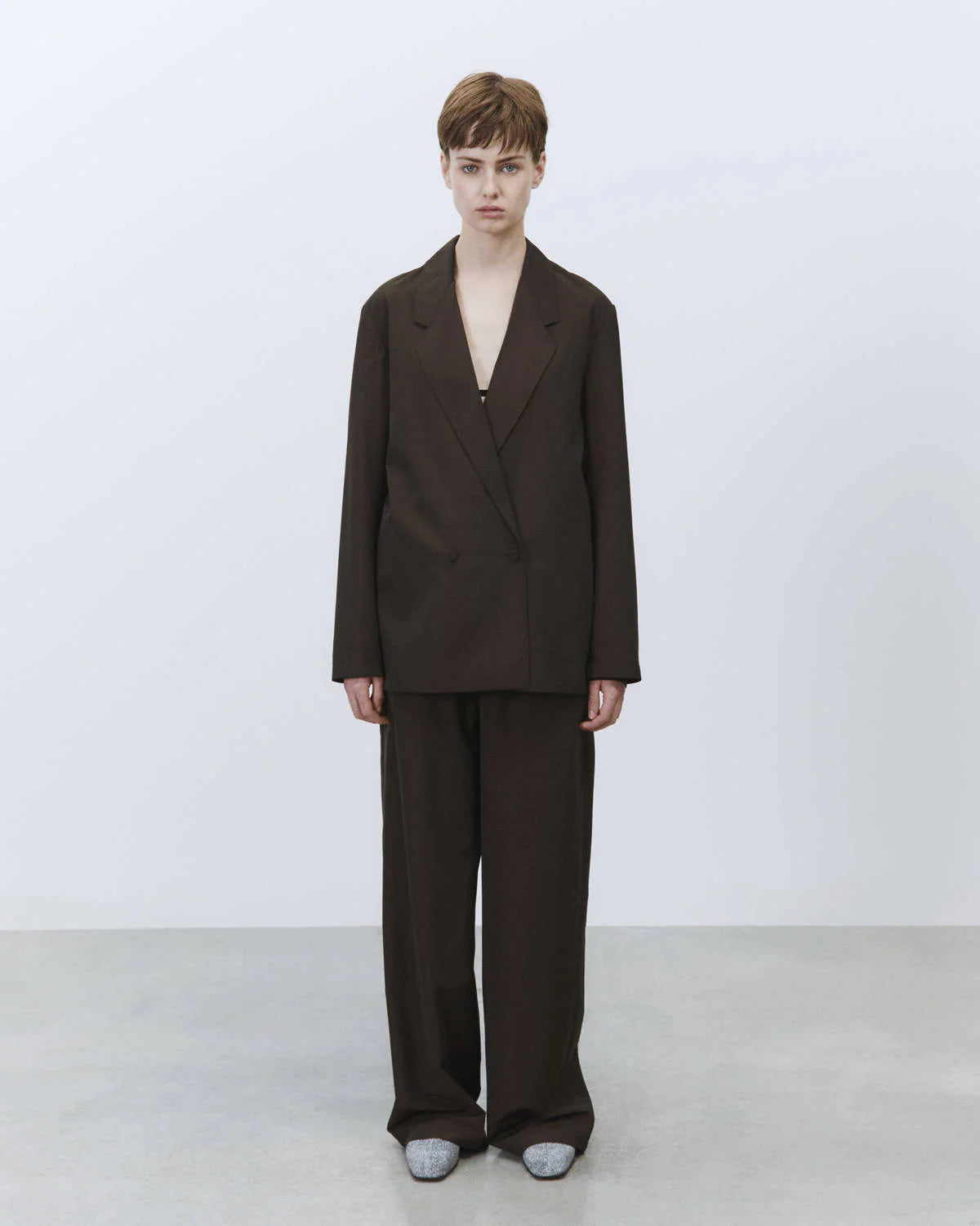 Pantalone hi-tech wool ampio