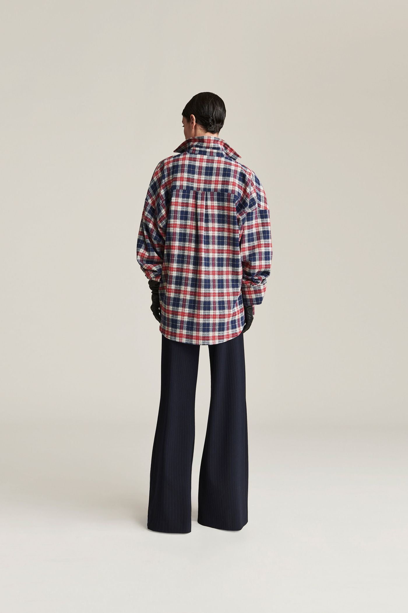 SHIRT GWEN BLU CECK
