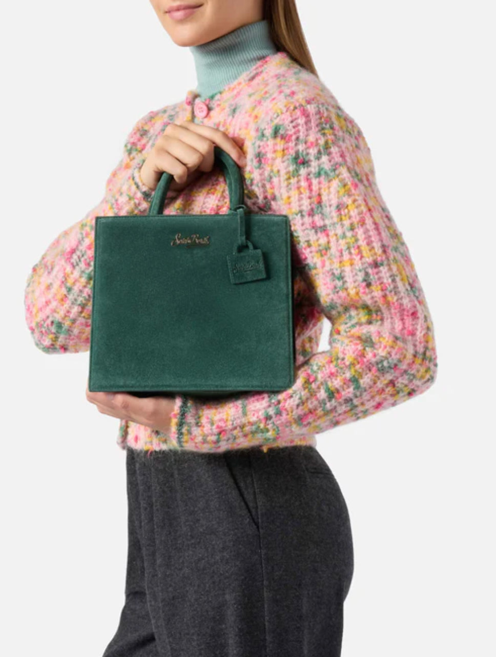 Borsa a mano Shop Bag Midi scamosciata