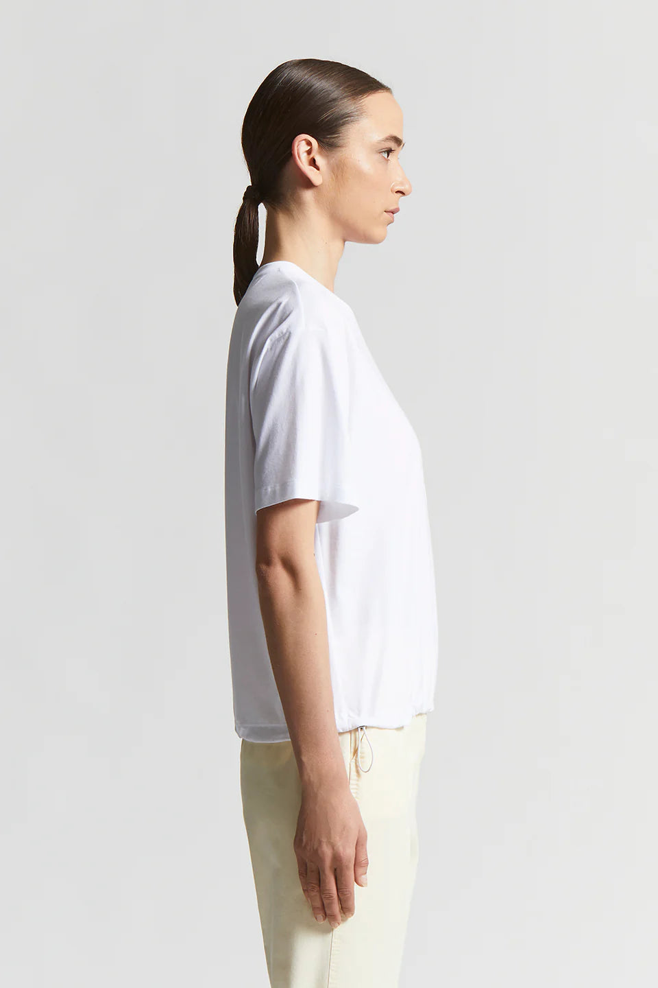 T-SHIRT JERSEY IN COTONE BIELASTICO