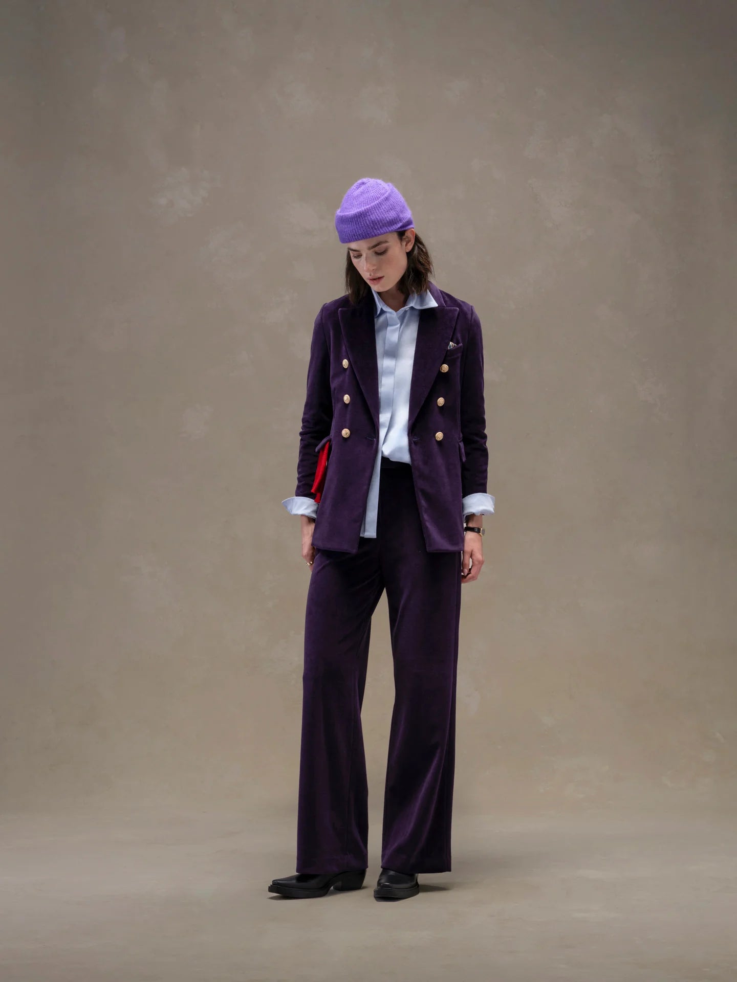 Giacca doppiopetto velour