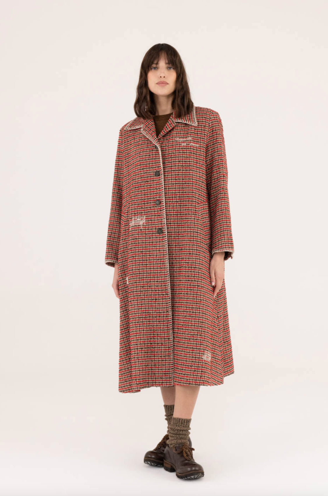 PIED DE POULE COAT