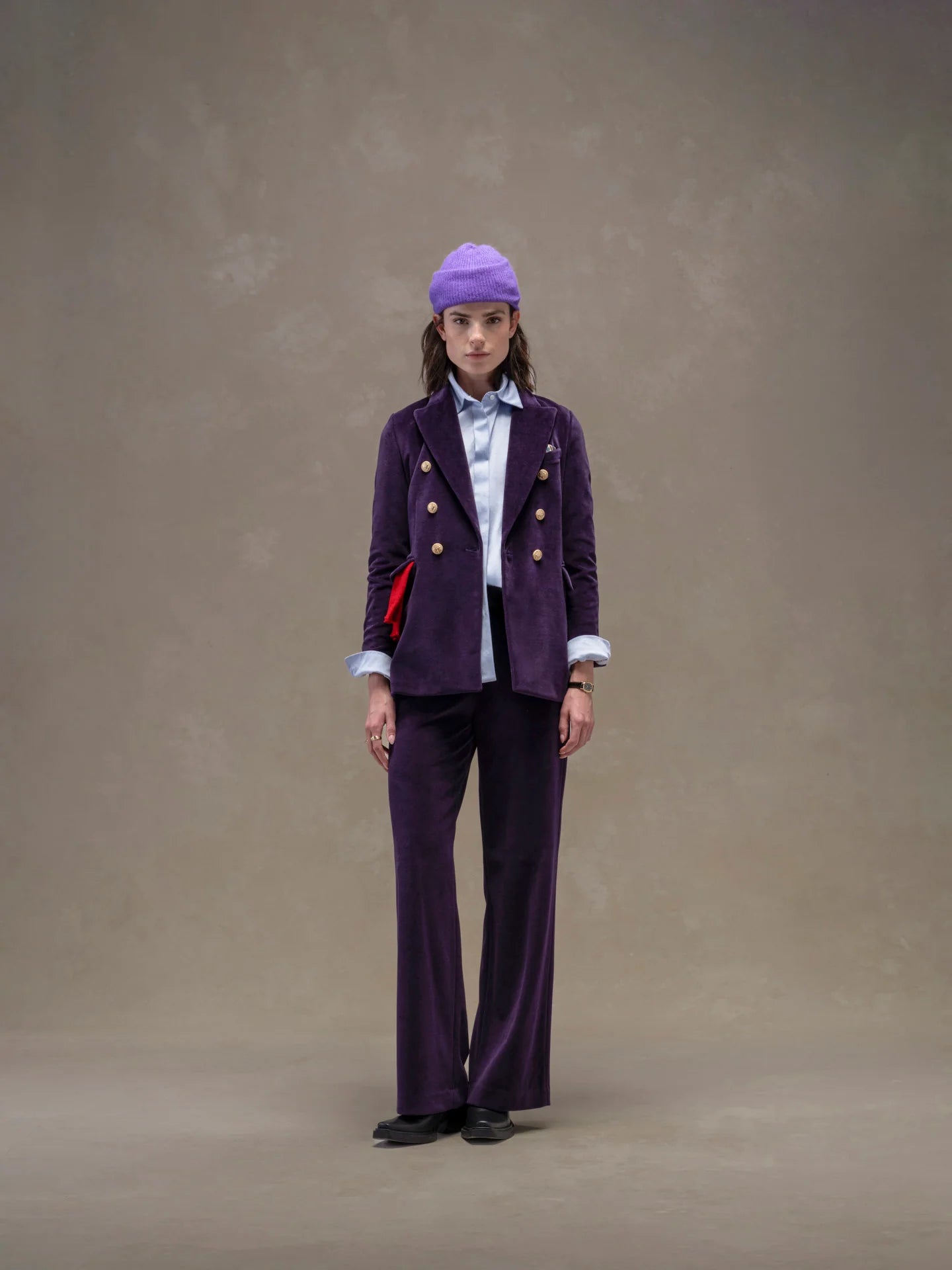 Giacca doppiopetto velour