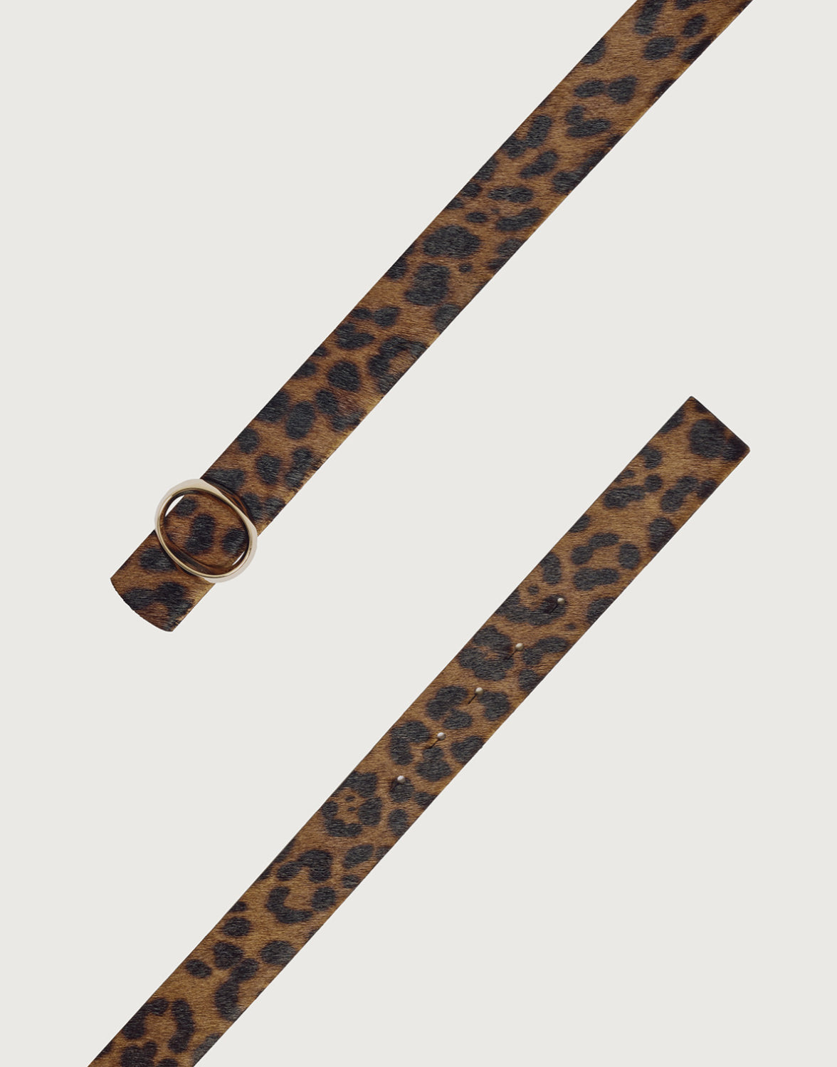 Cintura Leo Double in cavallino 3,5 cm