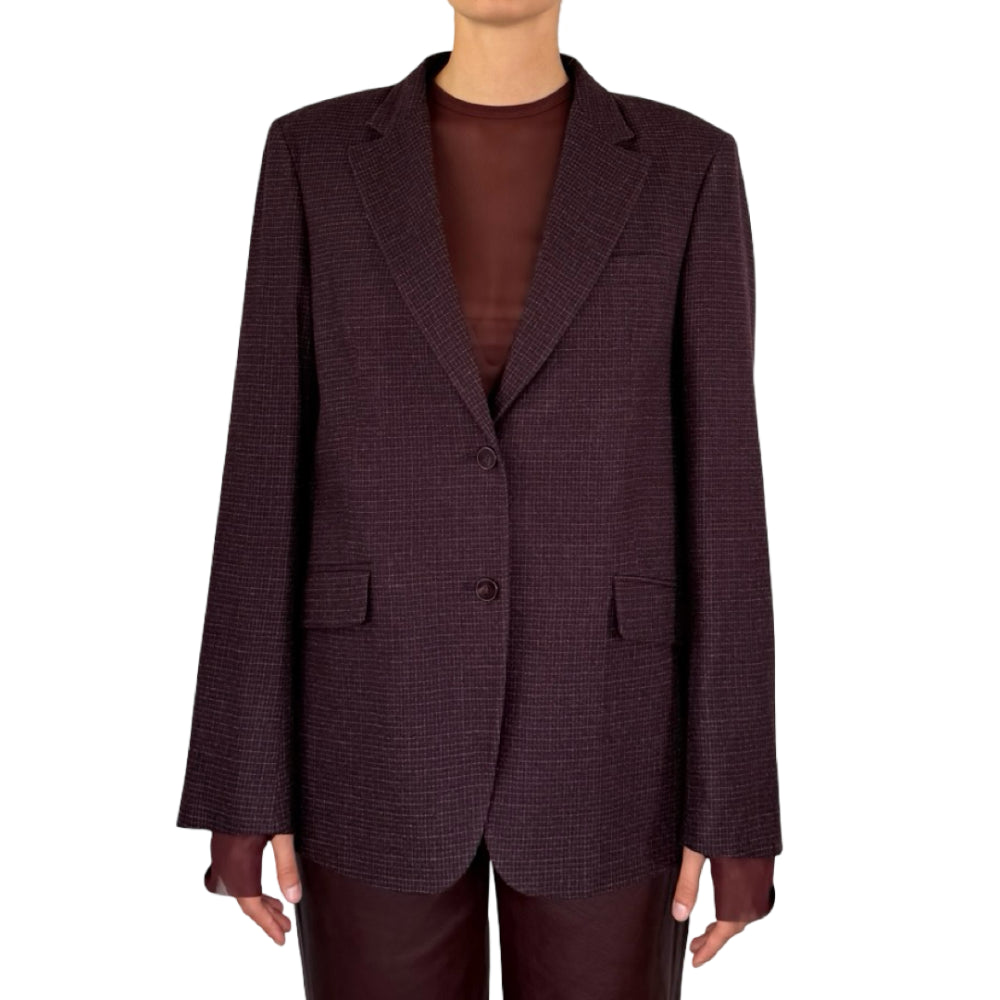 Blazer wool micro chec