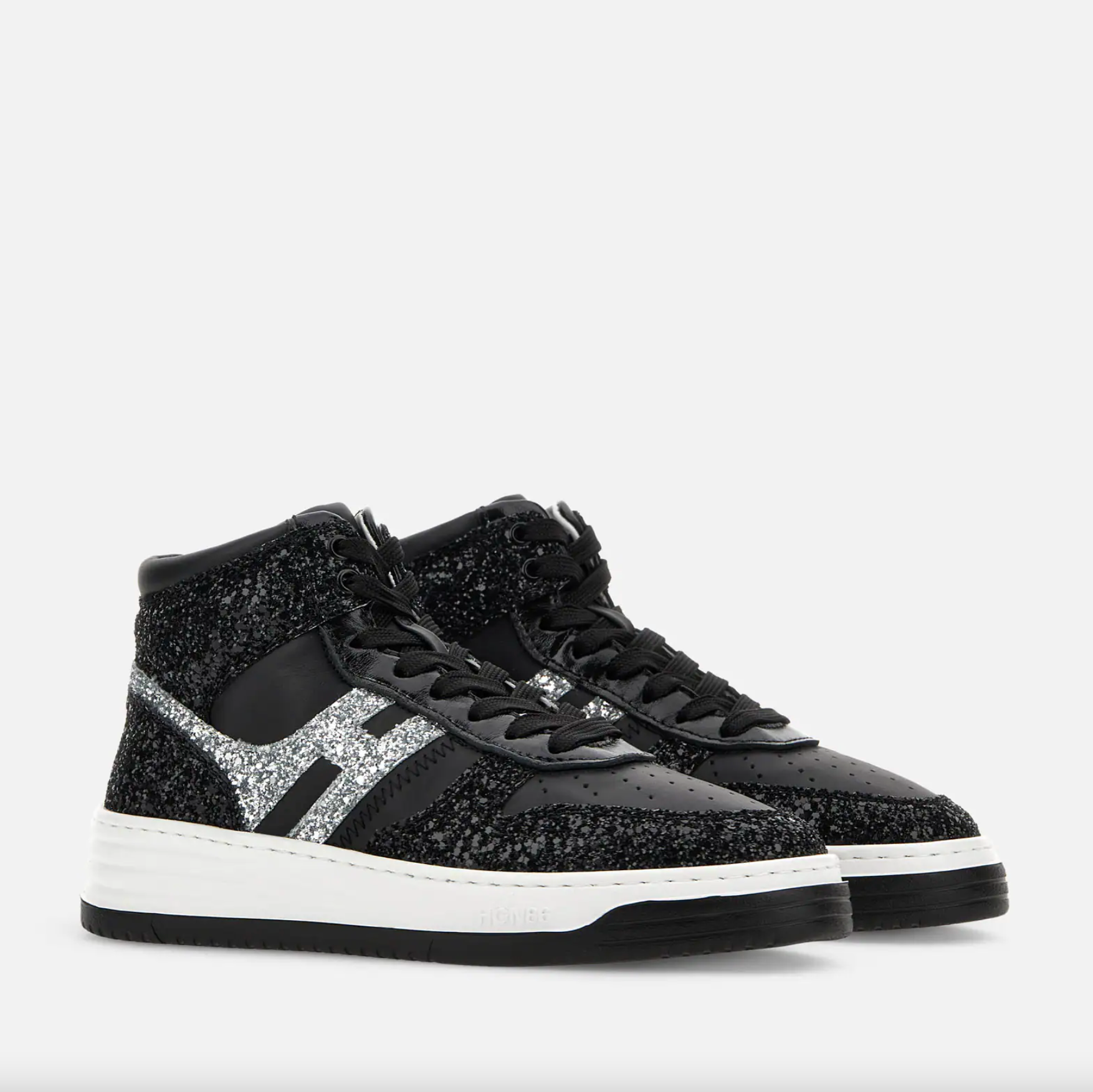 Sneakers High Top H630 Nero Argento