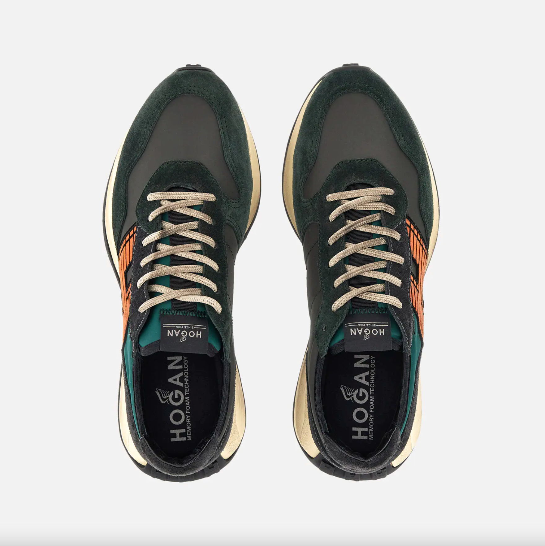 Sneakers H601 Blu Arancio Verde