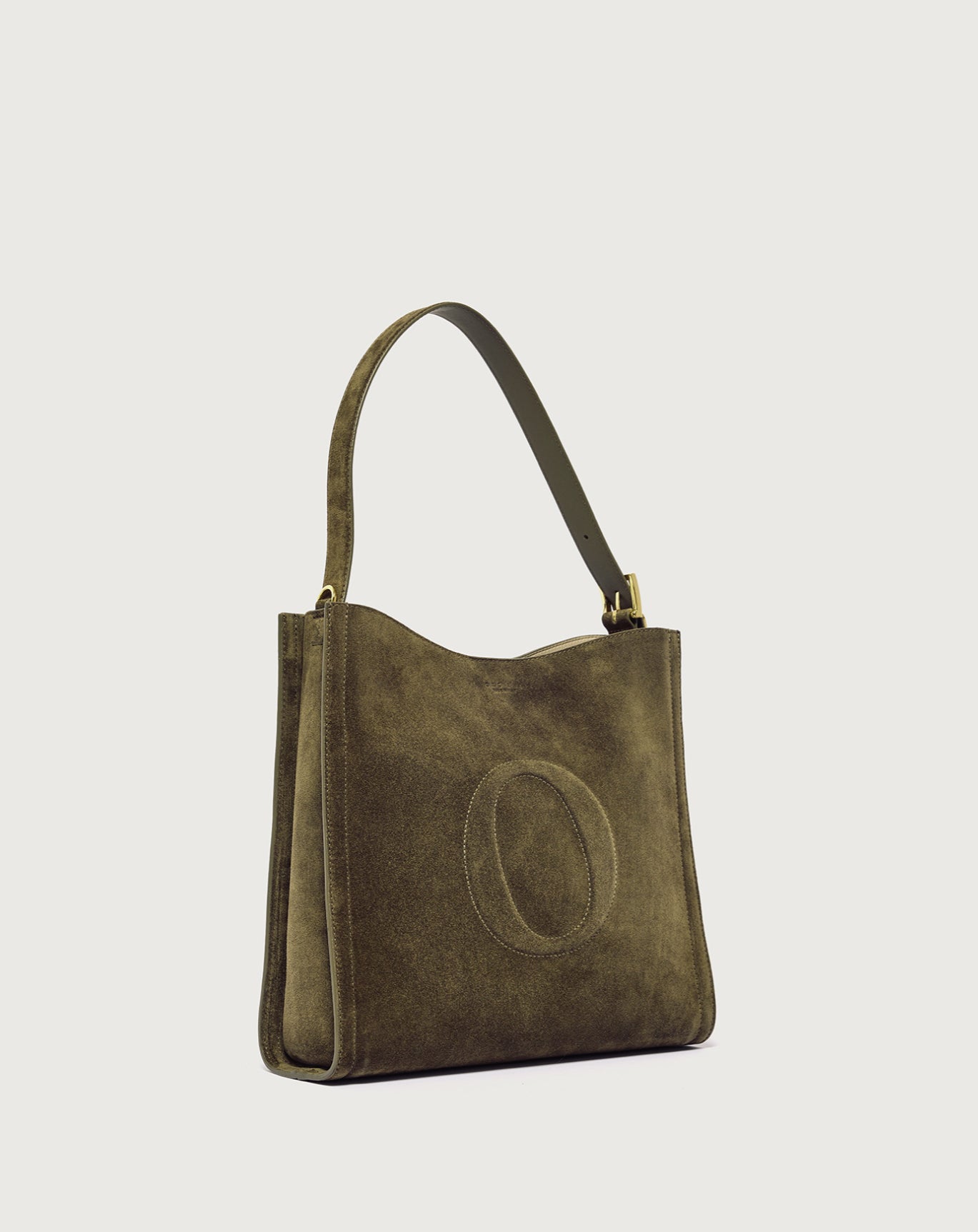 Borsa Her-O Peach Midi a spalla in suede con tracolla