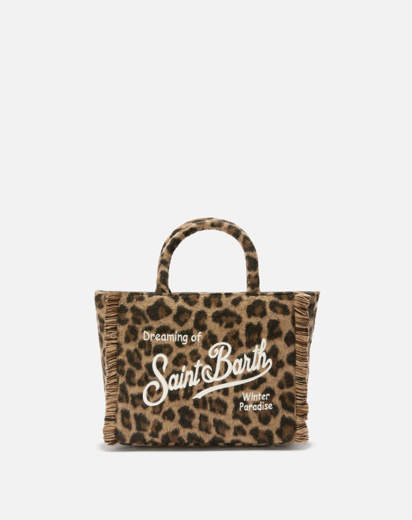 COLETTE FELT HANDBAG LEOPARD
