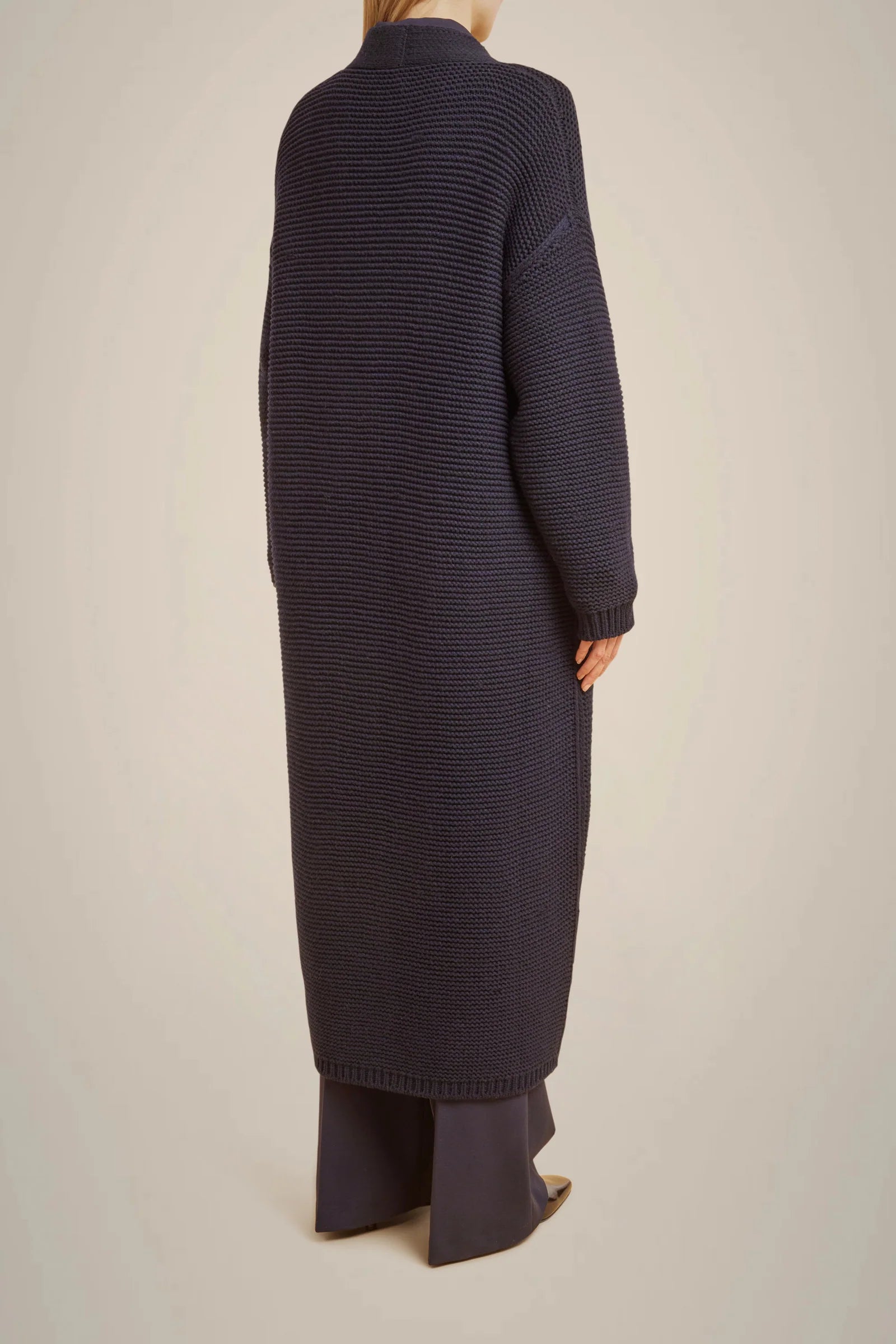 Cardigan in cashmere riciclato