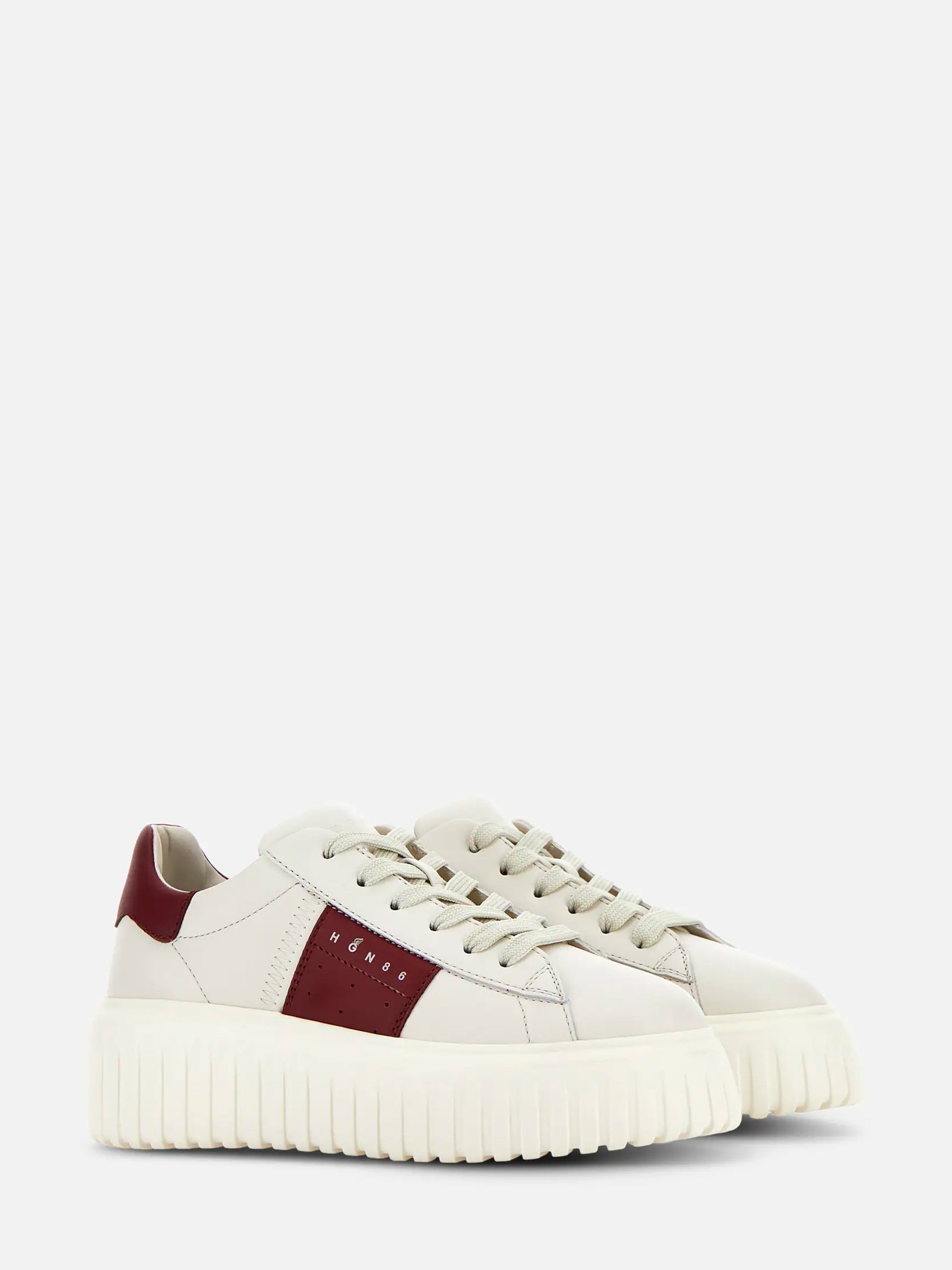 Sneakers Hogan H-Stripes Avorio Bordeaux
