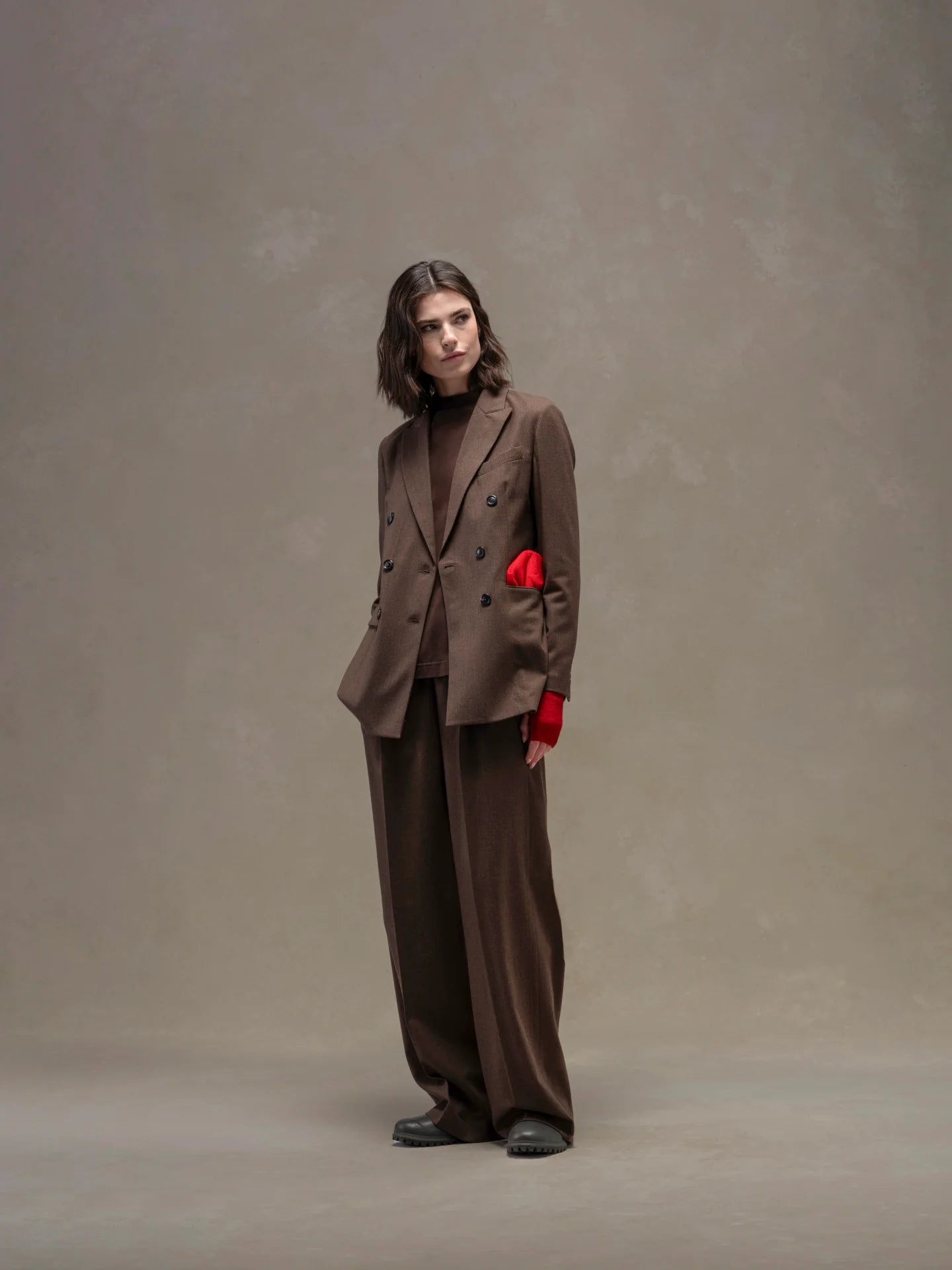 Giacca doppiopetto flannel bistretch