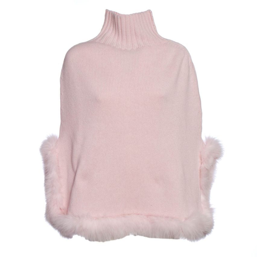 PELLICCIA PONCHO CON SPACCHI