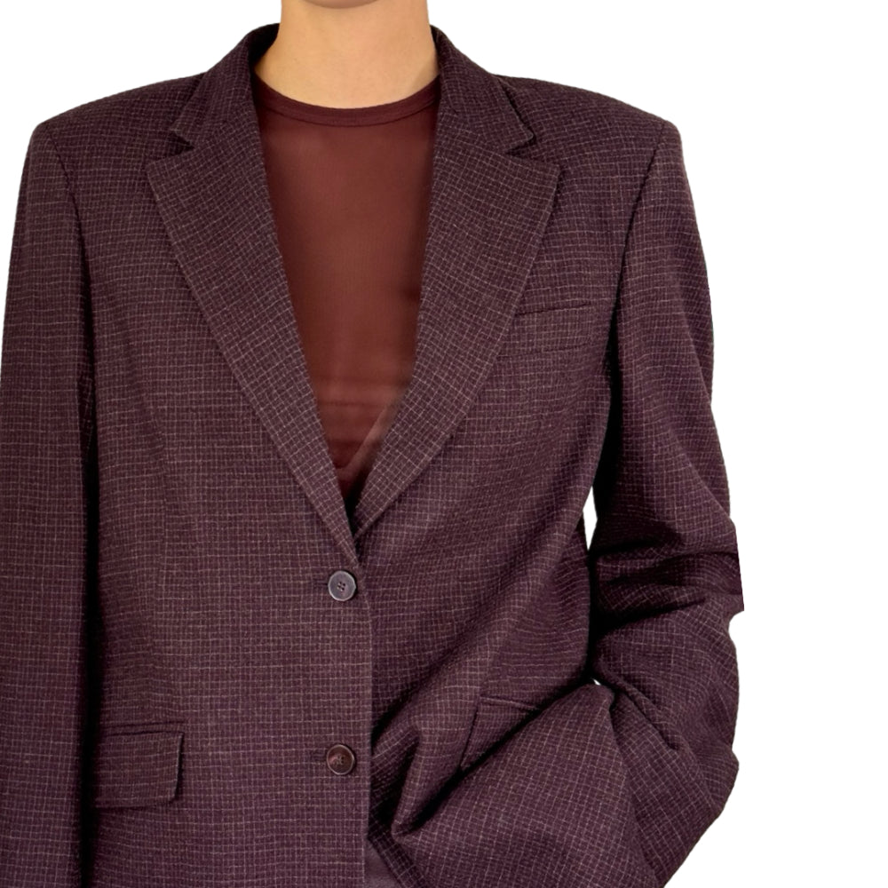 Blazer wool micro chec