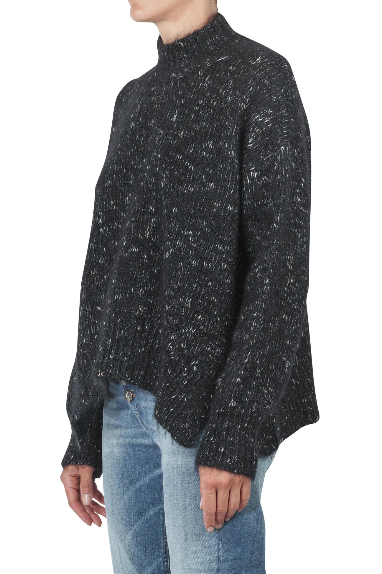 Maglia soft tricot collo alto
