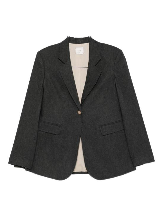 Blazer flanella monopetto