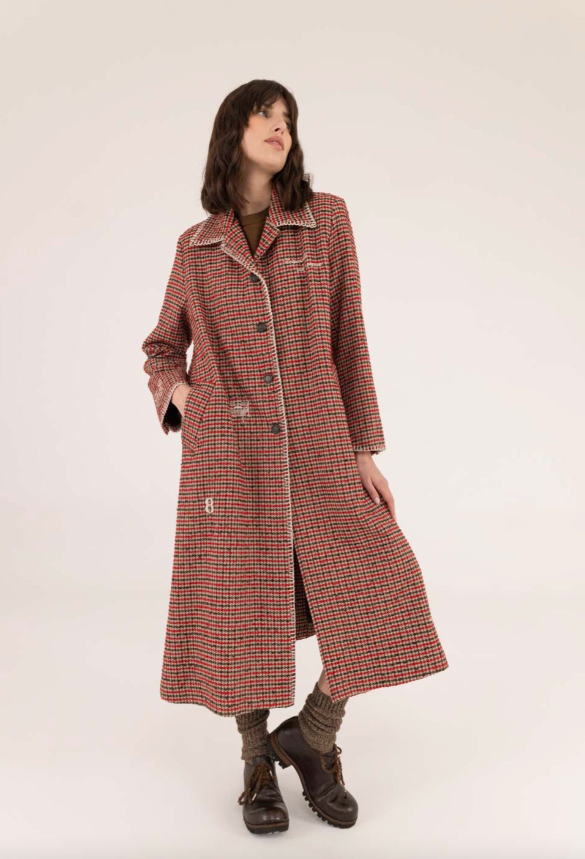 PIED DE POULE COAT