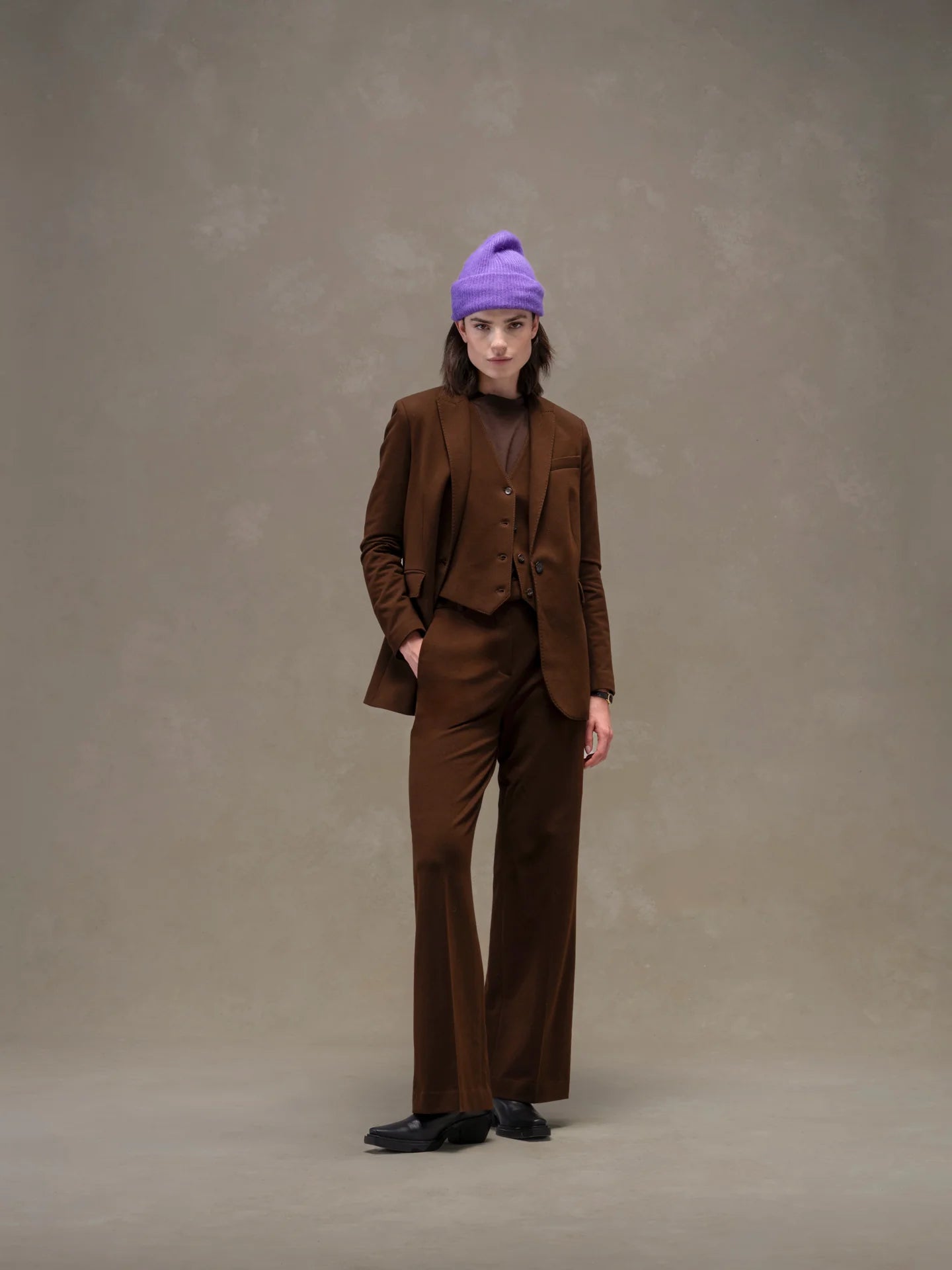Pantalone masculine cashmere touch