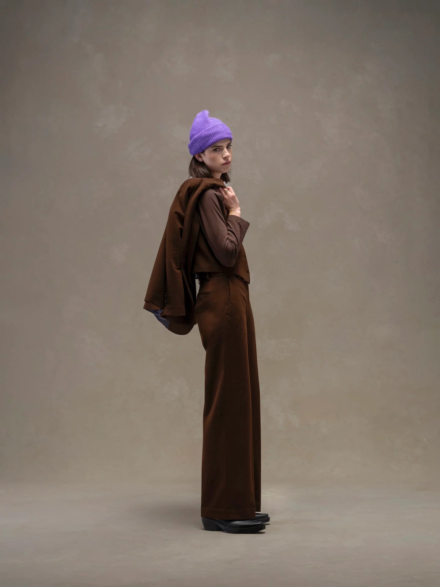 Pantalone masculine cashmere touch