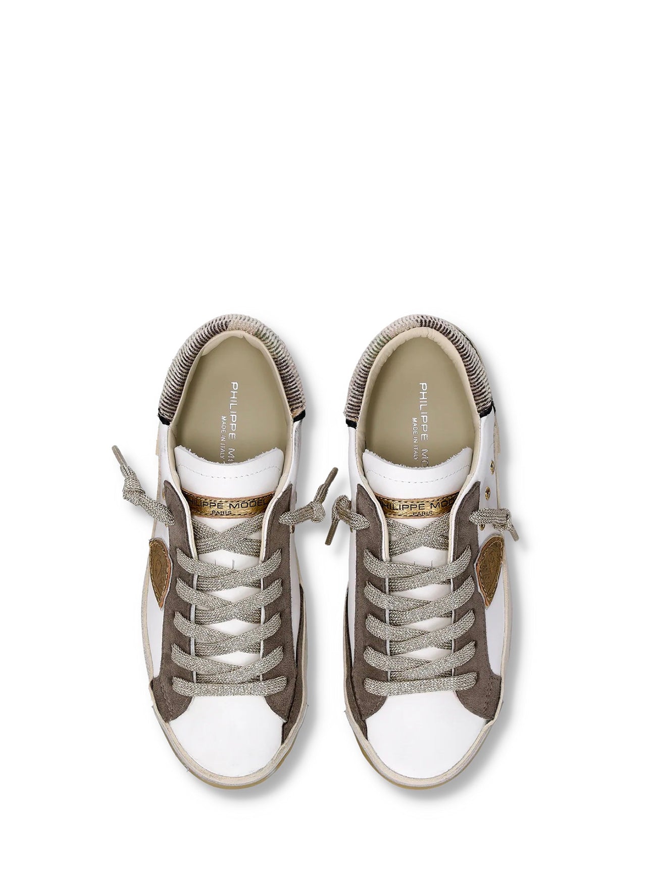 Sneakers Prsx Donna, Bianco Verde Militare