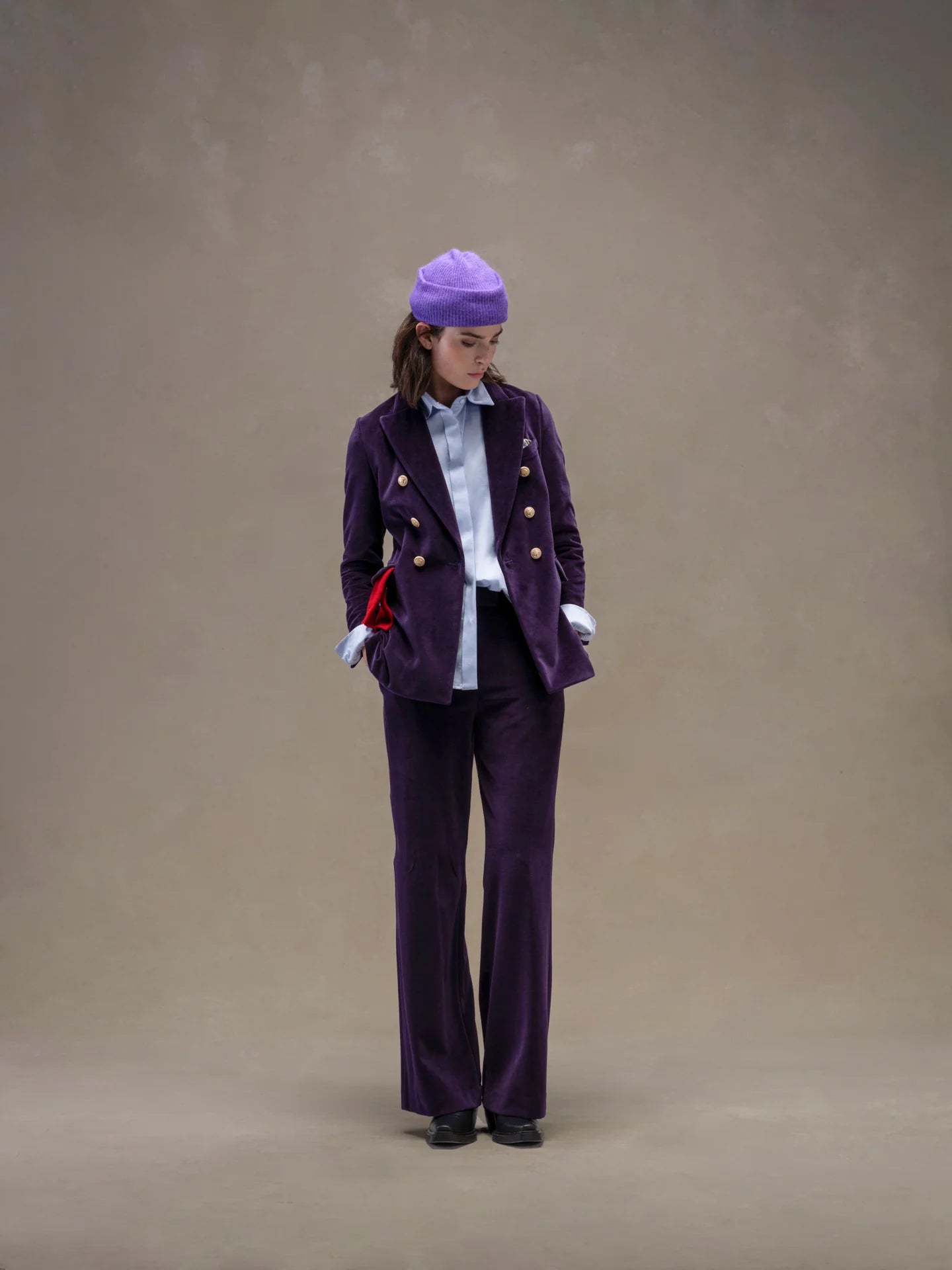 Pantalone Wide Leg Velour