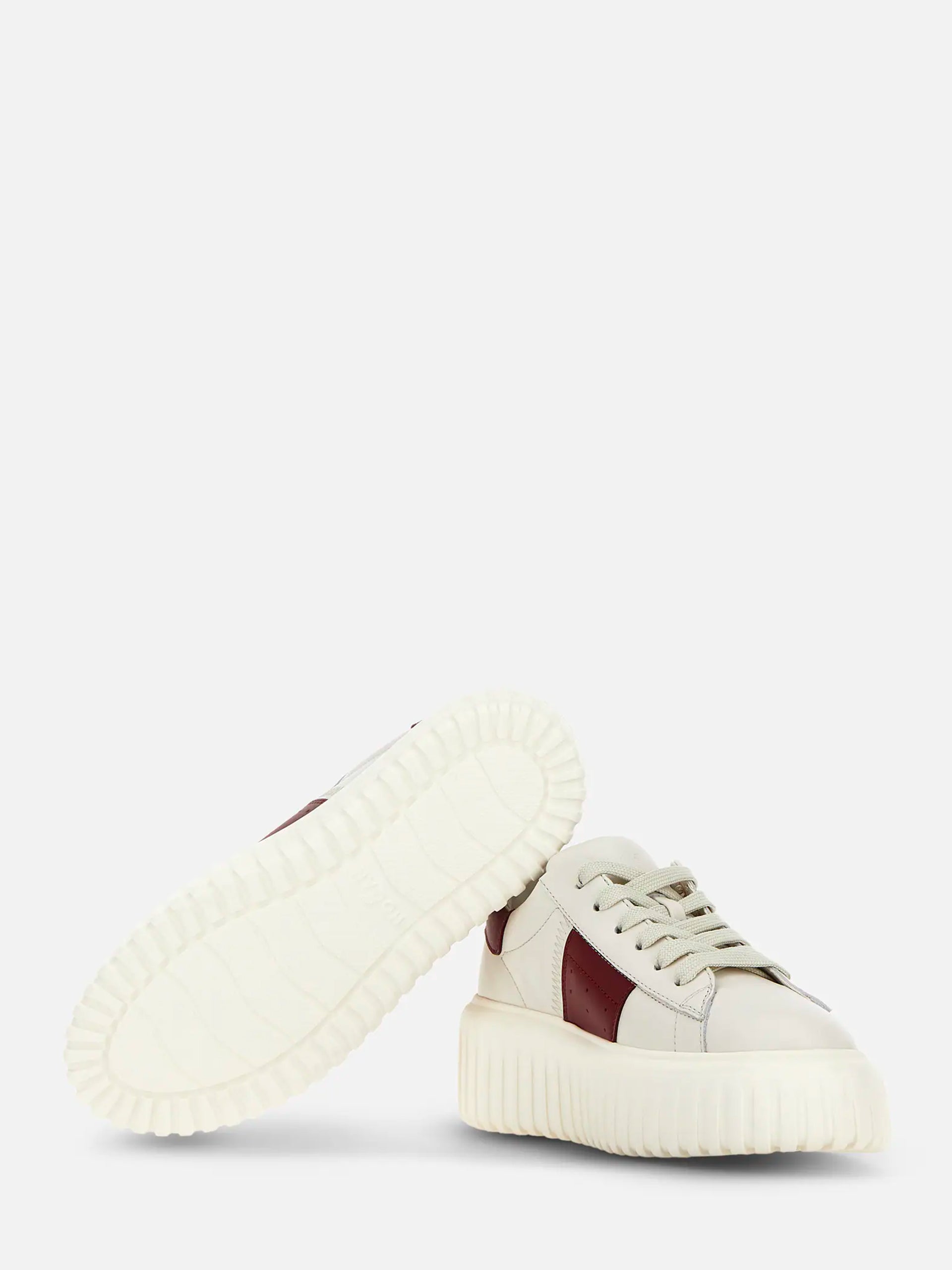Sneakers Hogan H-Stripes Avorio Bordeaux