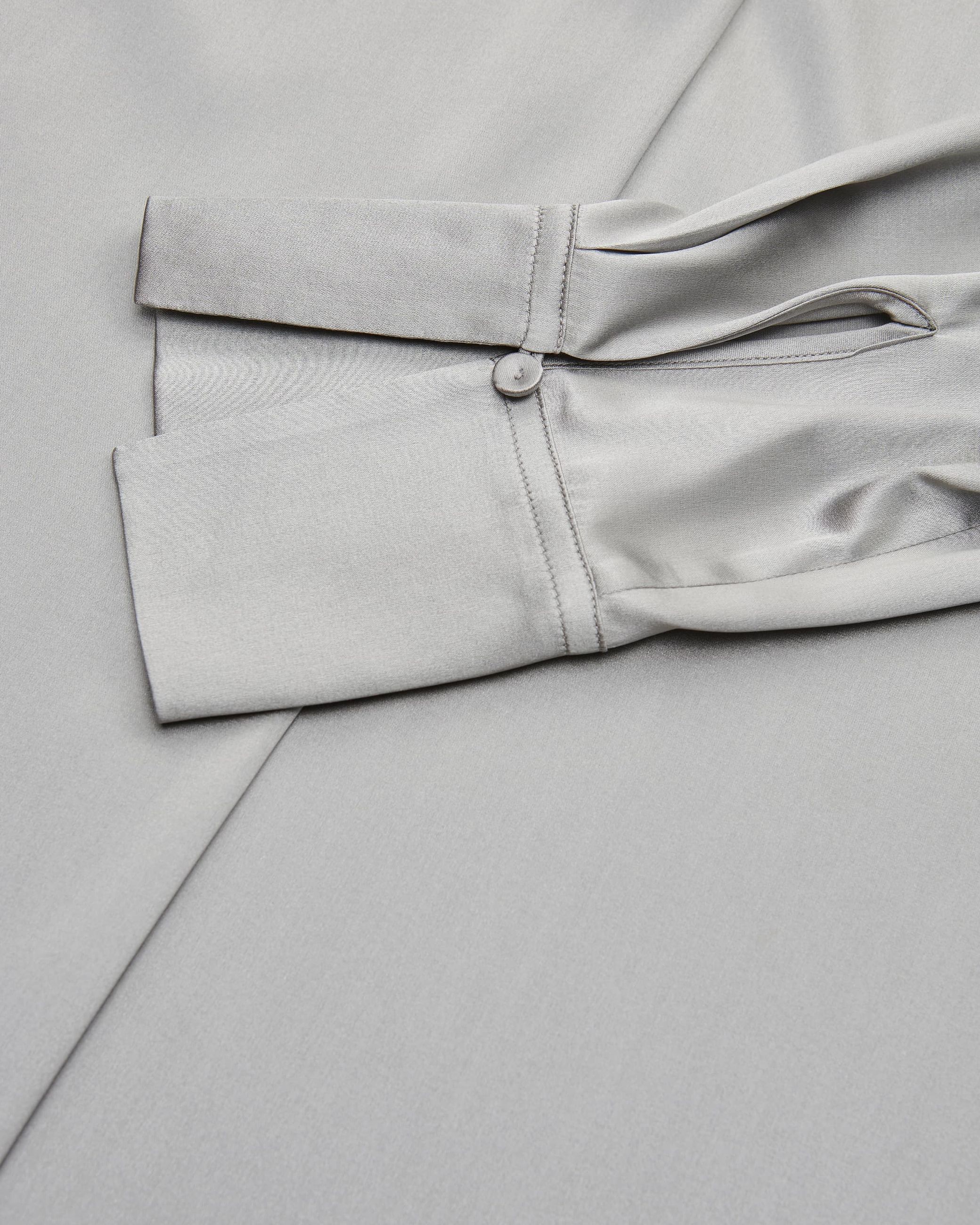 Camicia raso di seta stretch lucido