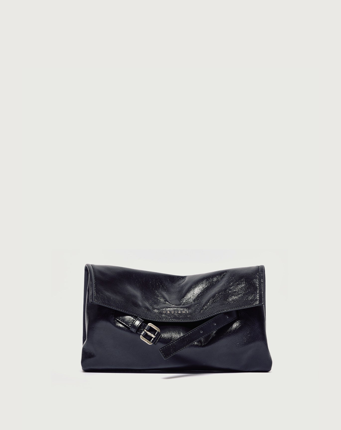 Borsa Venus Clutch Gotham a mano in pelle lucida